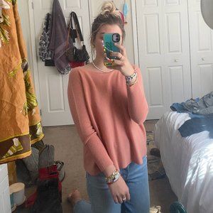 Garnet Hill Pink Cashmere Sweater